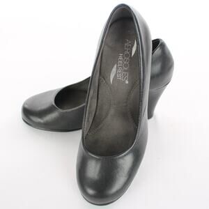 Aerosoles Black HeelRest Leather Pumps - Black